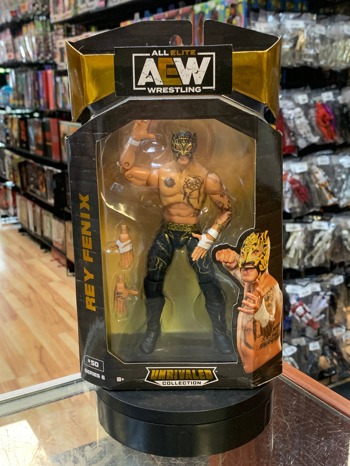 Rey Fenix #50 (AEW Unmatched Collection, Jazwares) **SEALED** product image 1, provided for visual reference and product