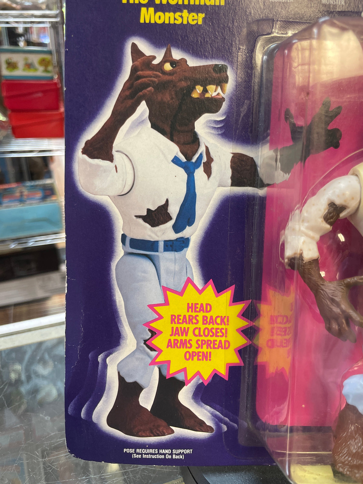 The WolfMan Monster (Vintage Ghostbusters, Kenner) **SEALED** product image 3, provided for visual reference and product
