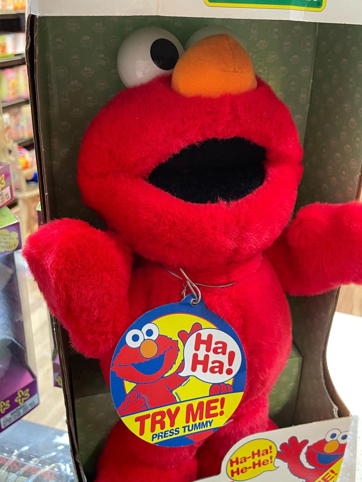 Tickle Me Elmo (Vintage Sesame Street, Tyco) **NEW** product image 7, provided for visual reference and product detail review