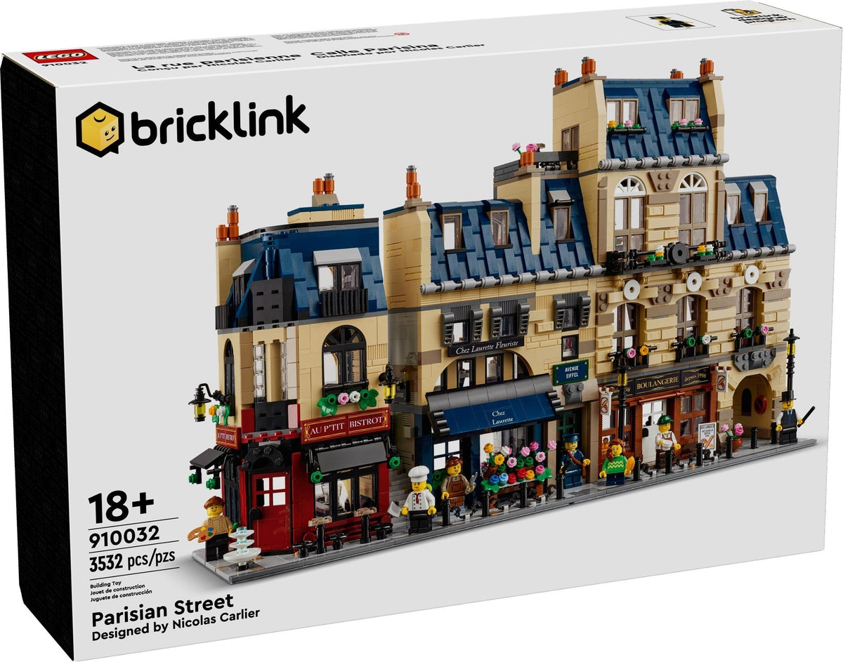 910032 Bricklink Designer Parisian Street (Retired) (New Sealed) product image 1, provided for visual reference and product