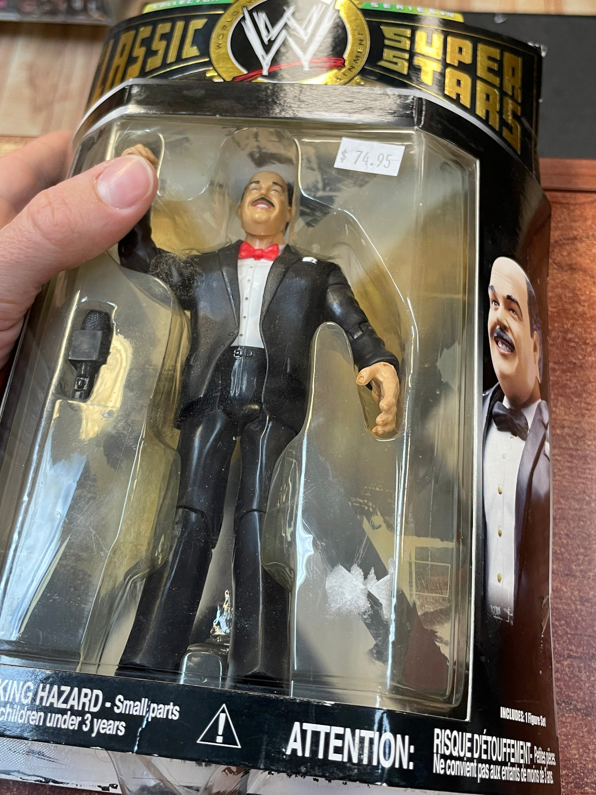 Mean Gene Okerlund (WWF Classic Superstars, Jakks) **SEALED** product image 4, provided for visual reference and product