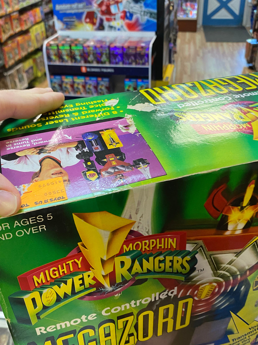 Remote Controlled Megazord (Vintage MMPR Power Rangers, Bandai) SEALED product image 7, provided for visual reference and