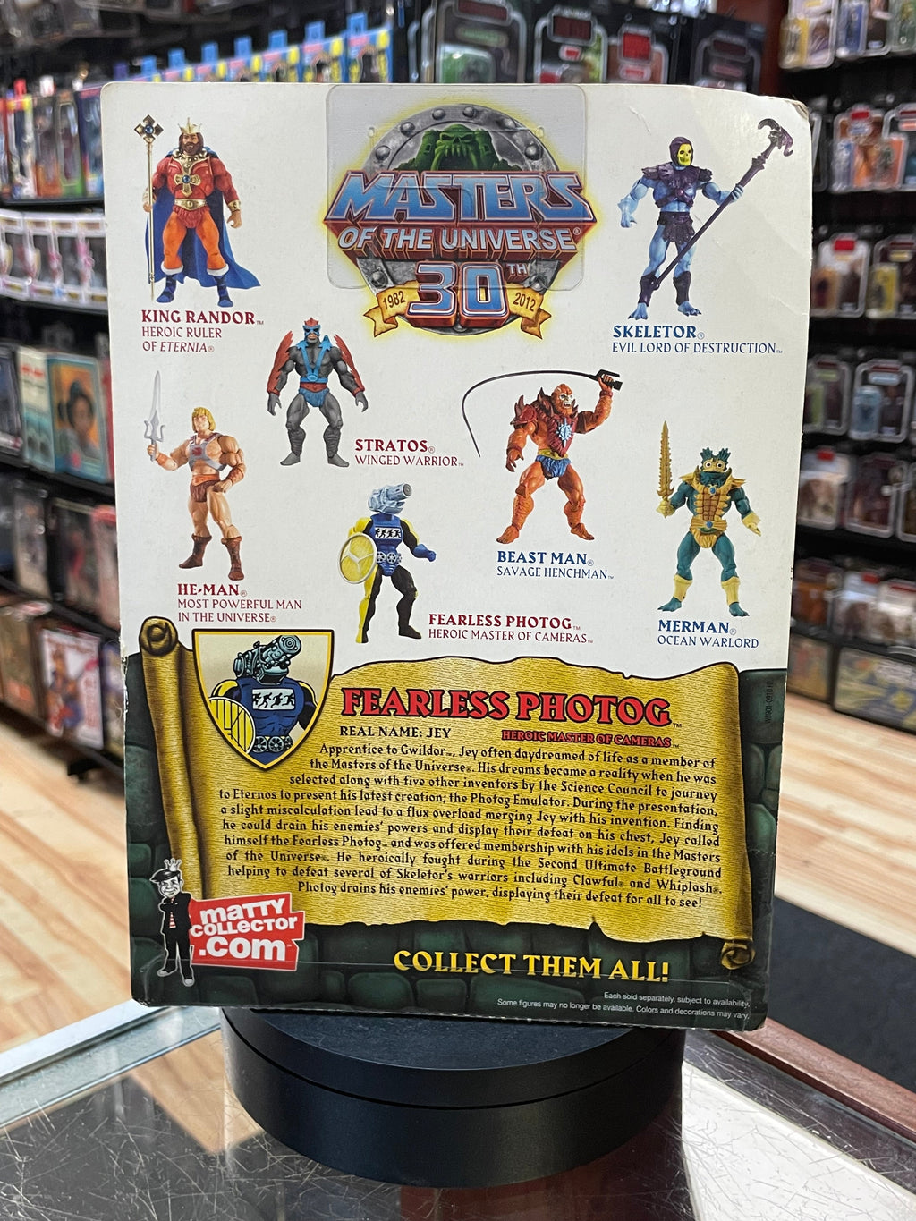 Fearless Photog (MOTU Classics, Mattel) **SEALED** product image 3, provided for visual reference and product detail review