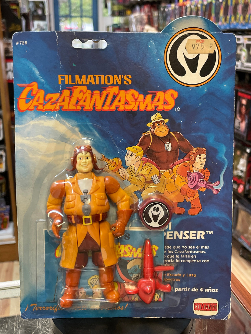 Eddie Spenser Jr (Vintage Filmation Ghostbuster, Comansi) **SEALED** product image 1, provided for visual reference and