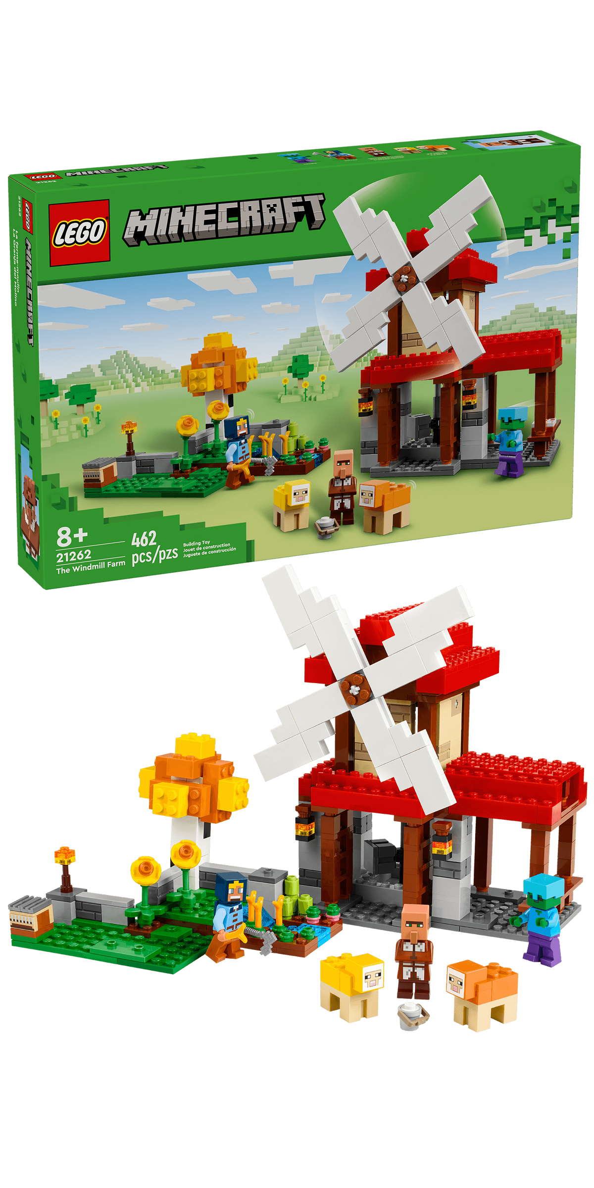 21262 LEGO Minecraft: The Windmill Farm product image 2, provided for visual reference and product detail review