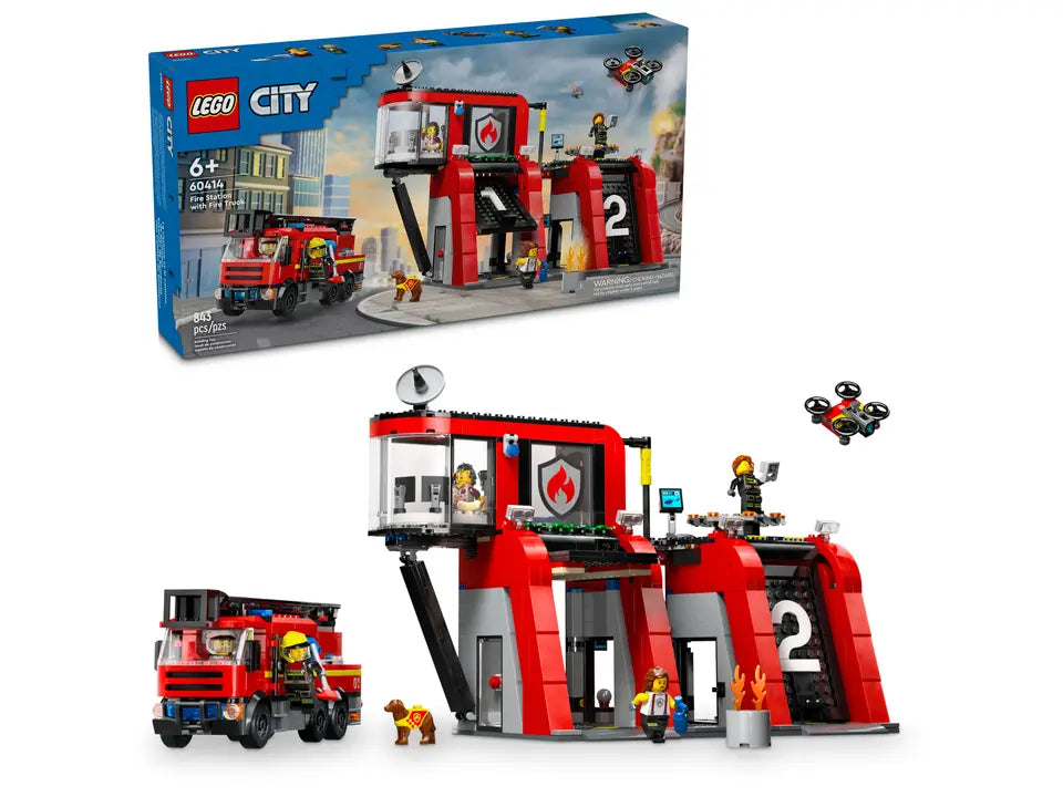60414 Fire Station with Fire Truck product image 1, provided for visual reference and product detail review