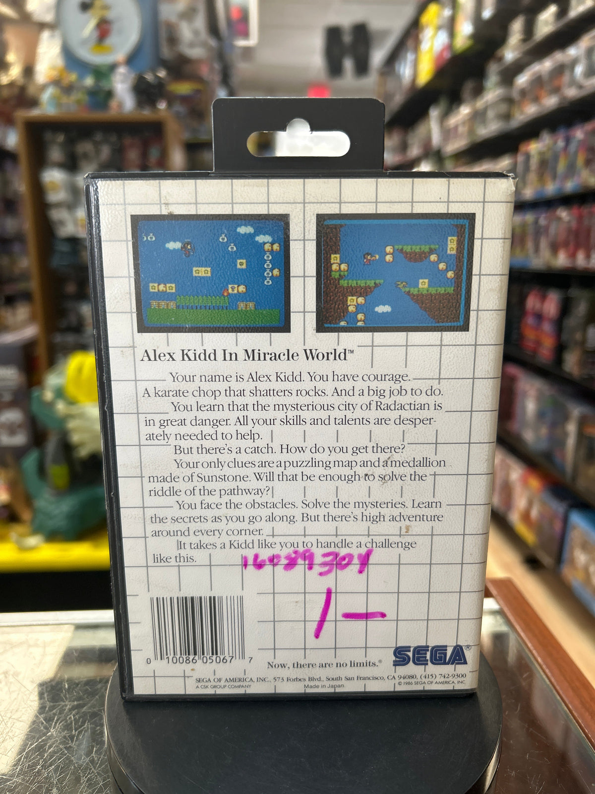 Alex Kidd in Miracle World 0830 (SEGA Master System SMS, Video Games) **COMPLETE** product image 7, provided for visual
