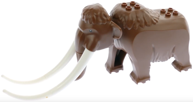 mammoth01 Woolly Mammoth with White Tusks product image 1, provided for visual reference and product detail review