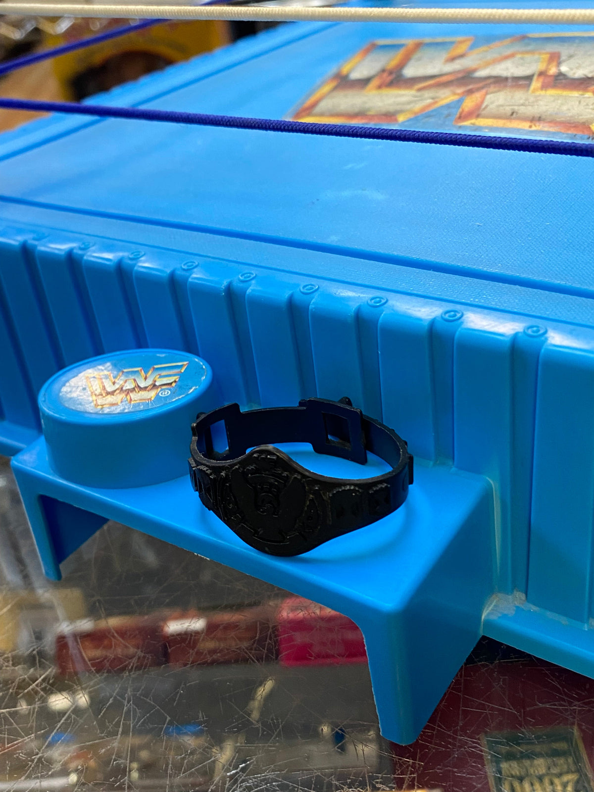 WWF Hasbro Ring with Flag (Vintage WWF WWE, Hasbro) product image 3, provided for visual reference and product detail review