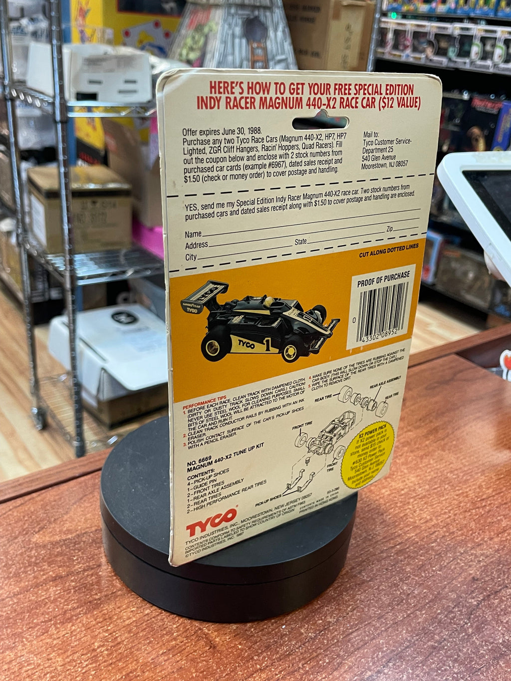 Richard Petty Esmark 8942 (Vintage Slot Car, TYCO) SEALED product image 12, provided for visual reference and product detail