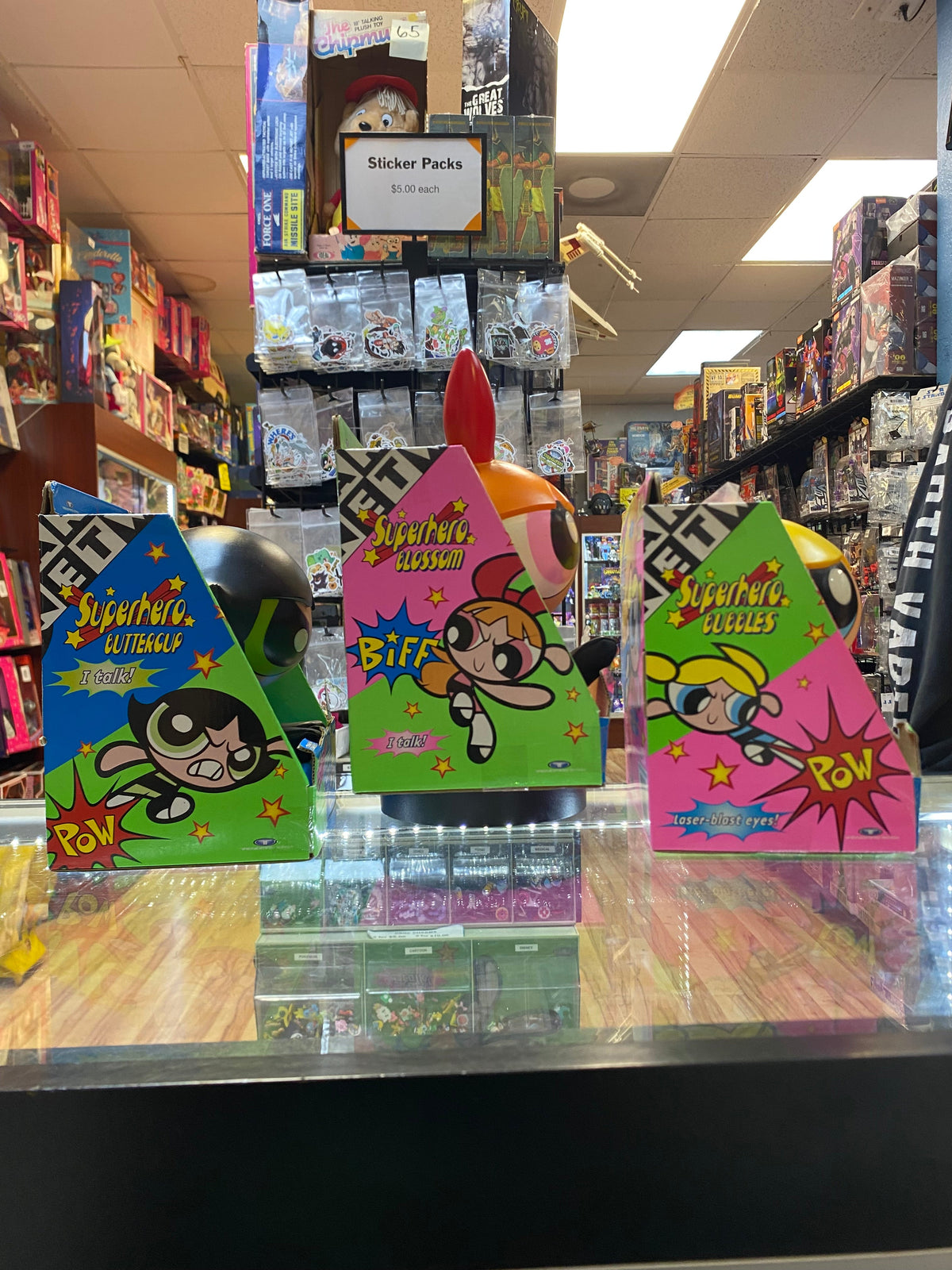 Super Sound & Lights Bubbles Blossom Buttercup (Power Puff Girls, Trendmasters) NEW product image 5, provided for visual