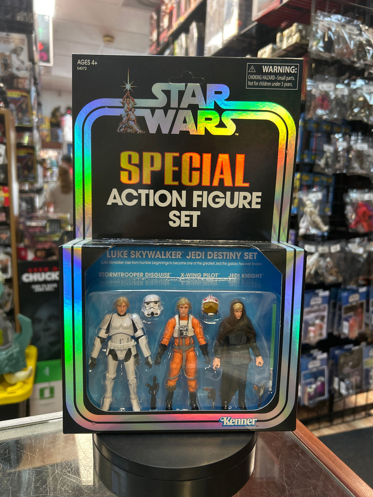 Luke Stormtrooper Disguise, X wing pilot, & Jedi Knight 3-pack (Star Wars Vintage Collection, Hasbro) **SEALED** product