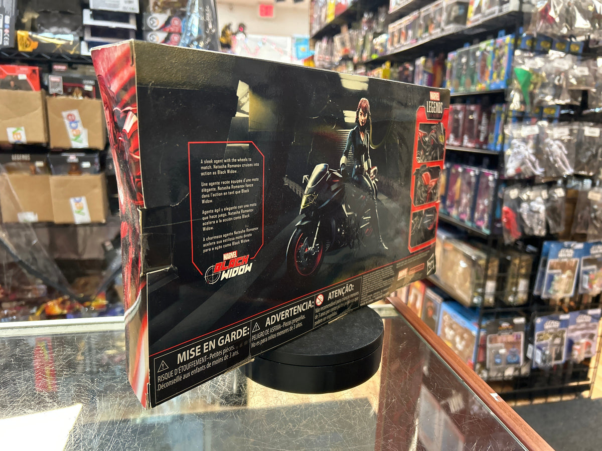 Black Widow with Cycle (Marvel Legends, Hasbro) **SEALED** product image 5, provided for visual reference and product detail