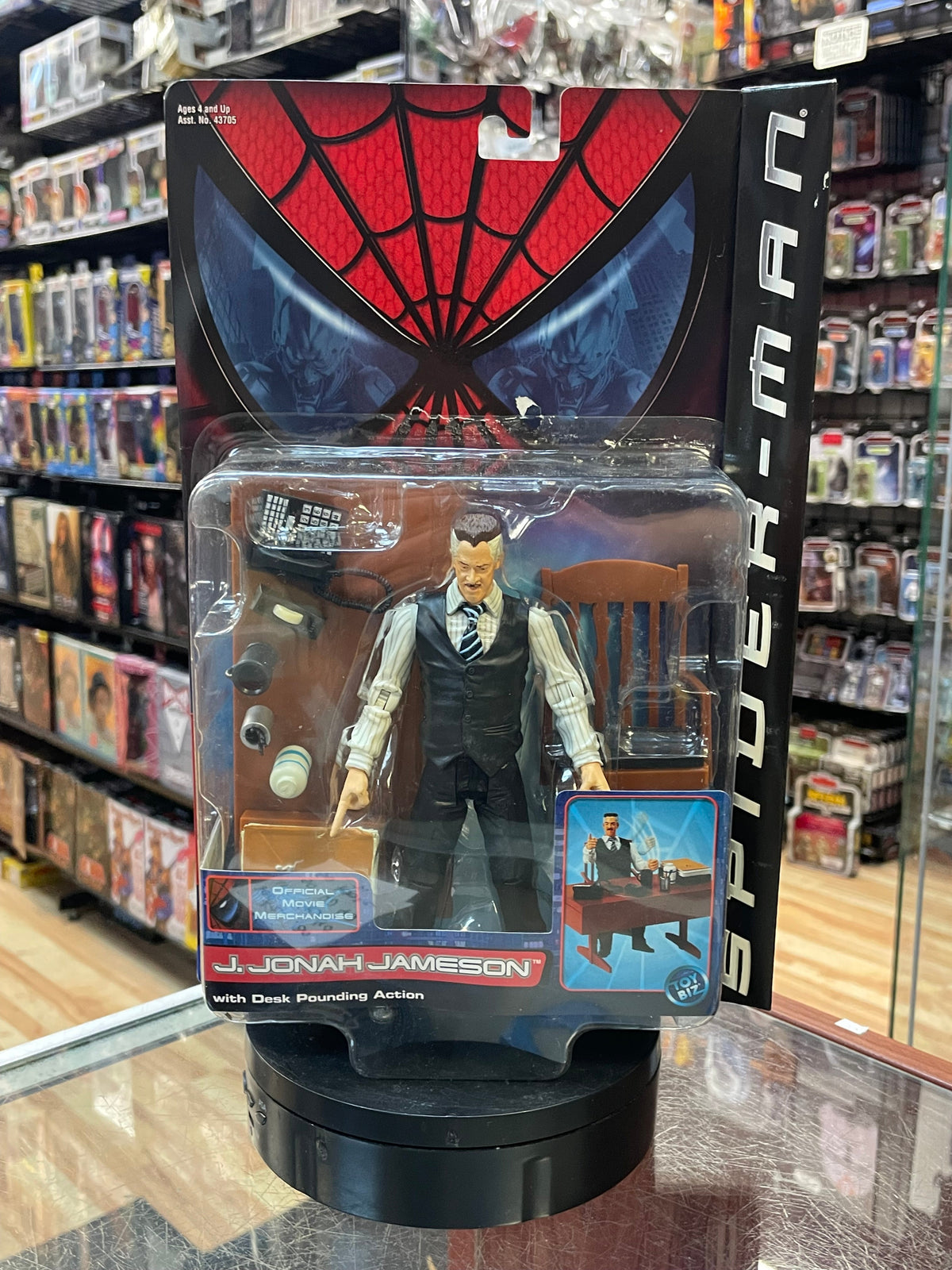 J. Jonah Jameson Series 1 (Vintage Spider-Man, Toy Biz) SEALED product image 1, provided for visual reference and product