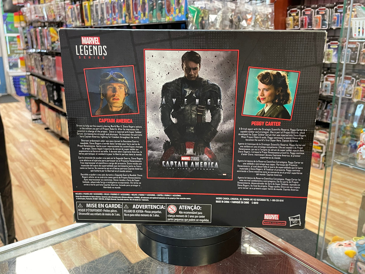 Captain America & Peggy Carter (Marvel Legends, Hasbro) product image 3, provided for visual reference and product detail