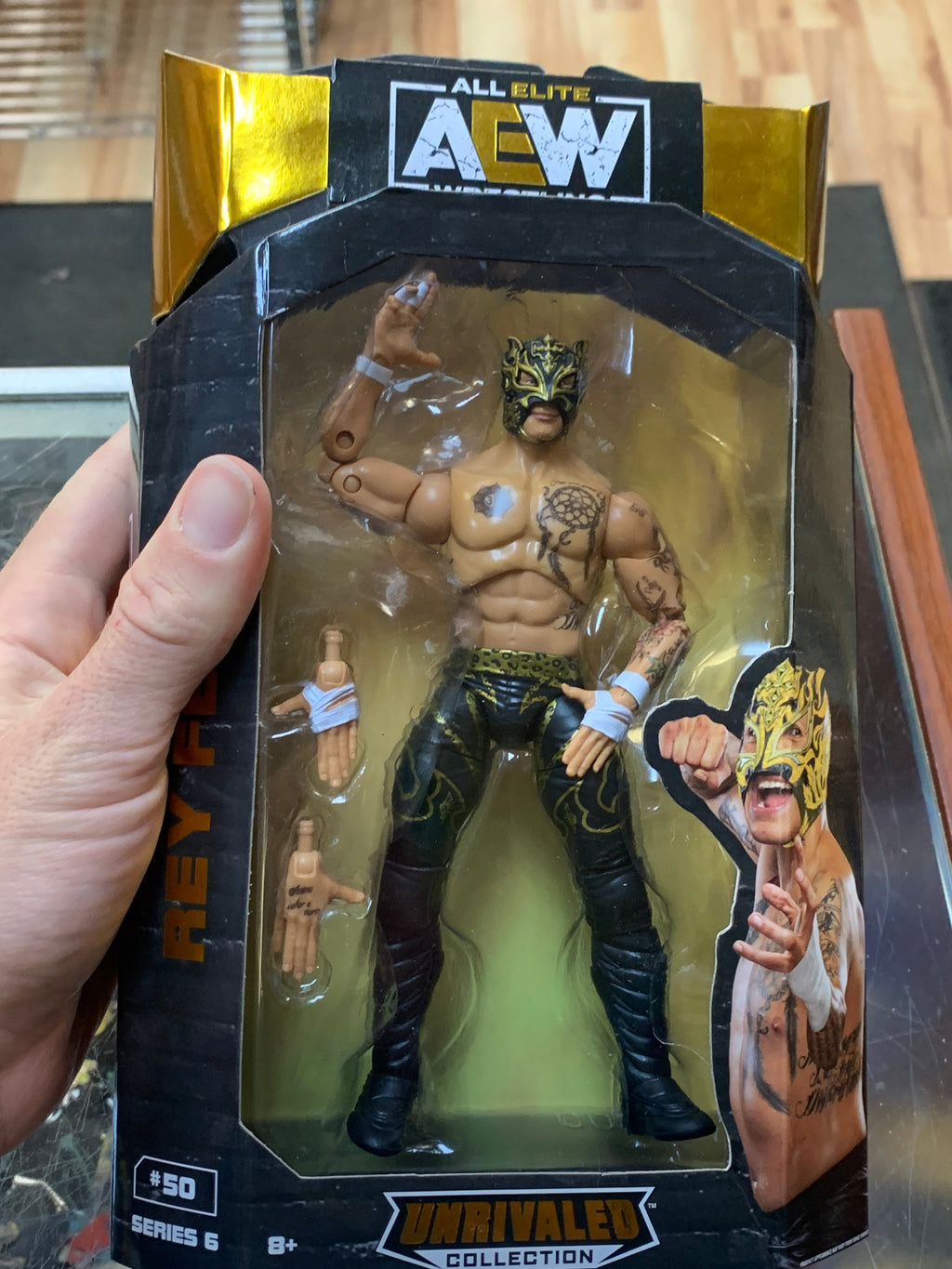 Rey Fenix #50 (AEW Unmatched Collection, Jazwares) **SEALED** product image 4, provided for visual reference and product