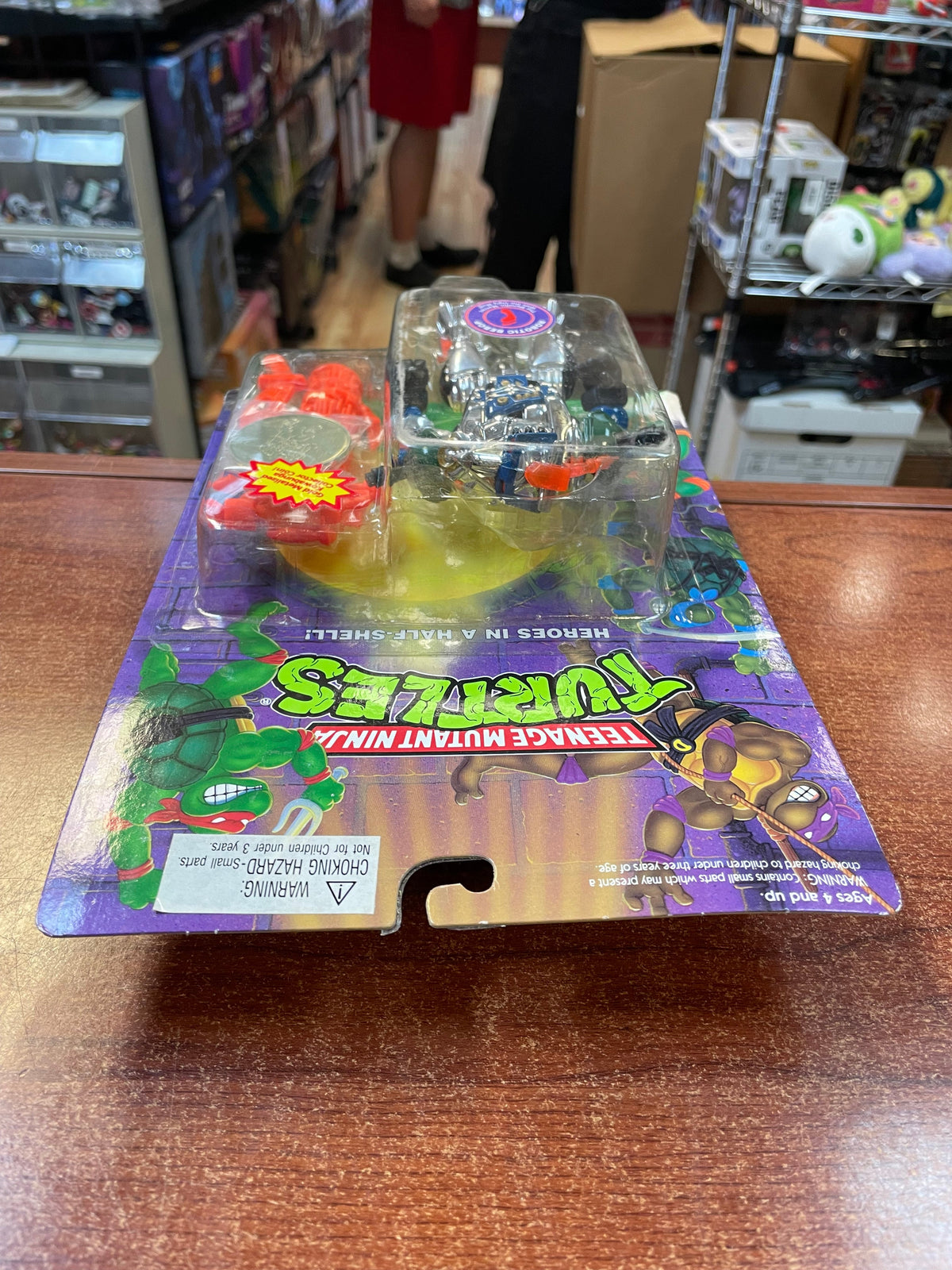 Robotoic Bebop with Collector Coin (Vintage TMNT Ninja Turtles, Playmates) **SEALED** product image 6, provided for visual