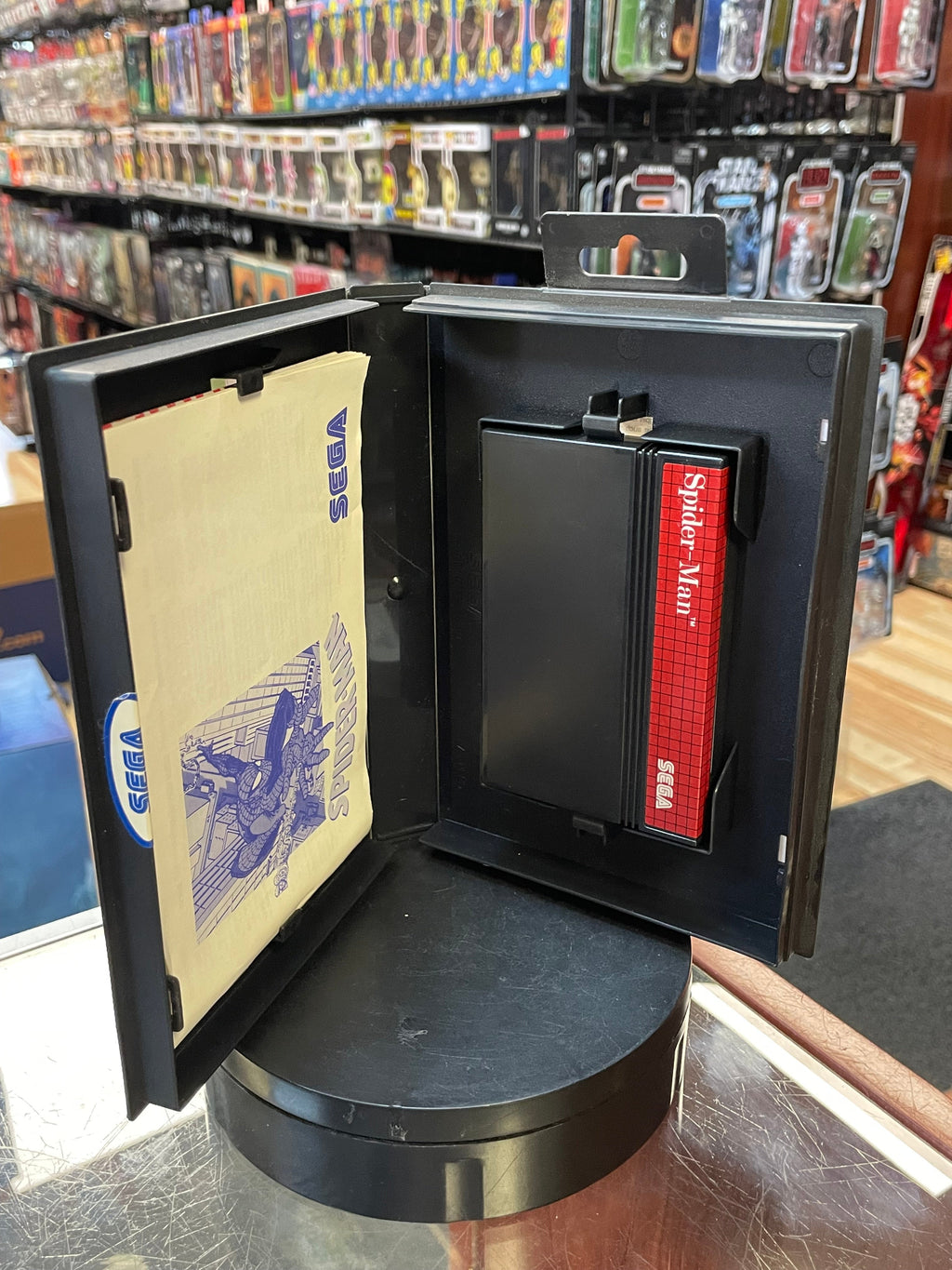Spider-Man with Pack Sticker (SEGA Master System SMS, Video Games) **COMPLETE** product image 6, provided for visual