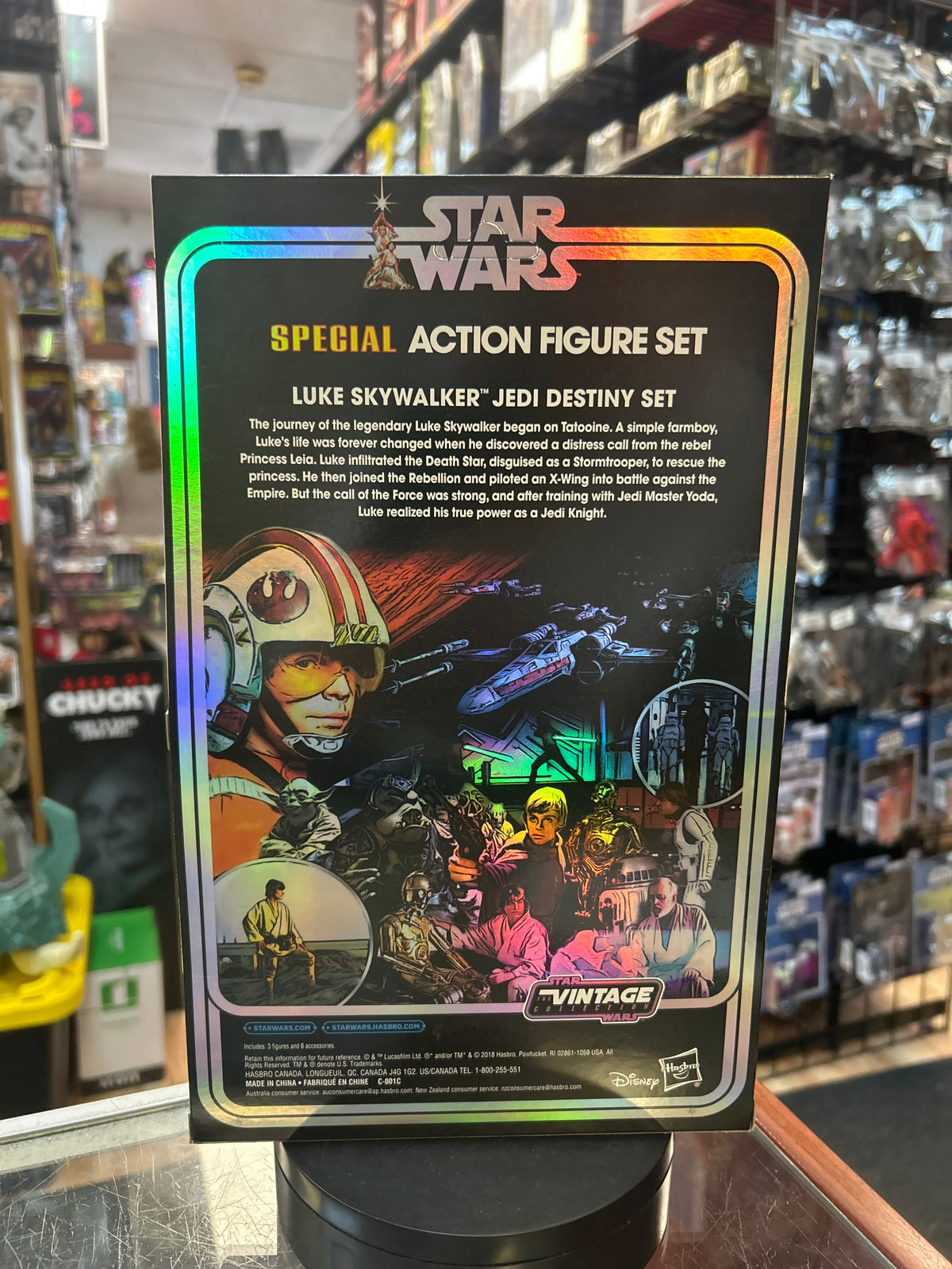 Luke Stormtrooper Disguise, X wing pilot, & Jedi Knight 3-pack (Star Wars Vintage Collection, Hasbro) **SEALED** product