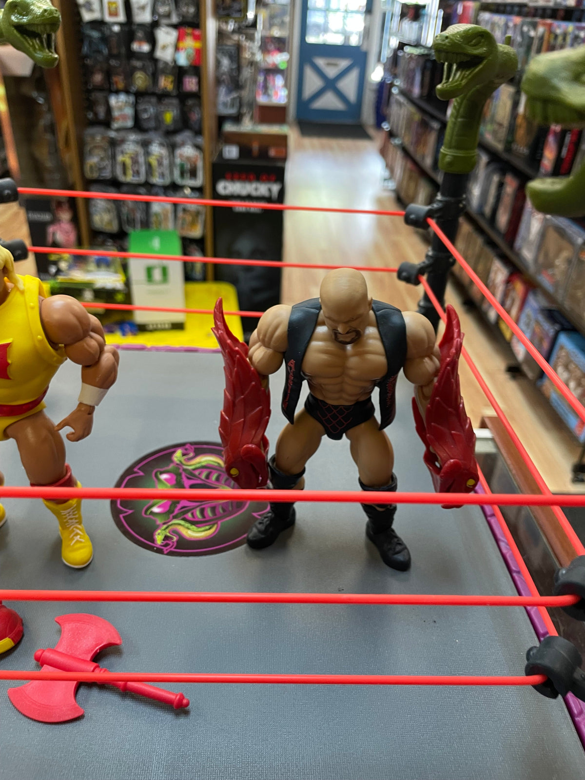 RattleSnake Mountain (WWE MOTU, Mattel) **COMPLETE** product image 5, provided for visual reference and product detail review