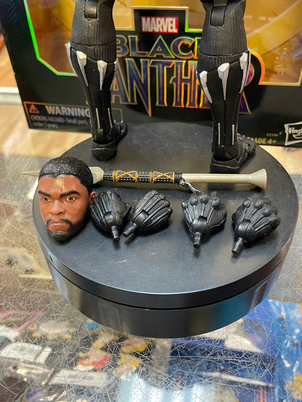 Black Panther -Deluxe 12"- (Marvel Legends, Hasbro) **COMPLETE** product image 5, provided for visual reference and product