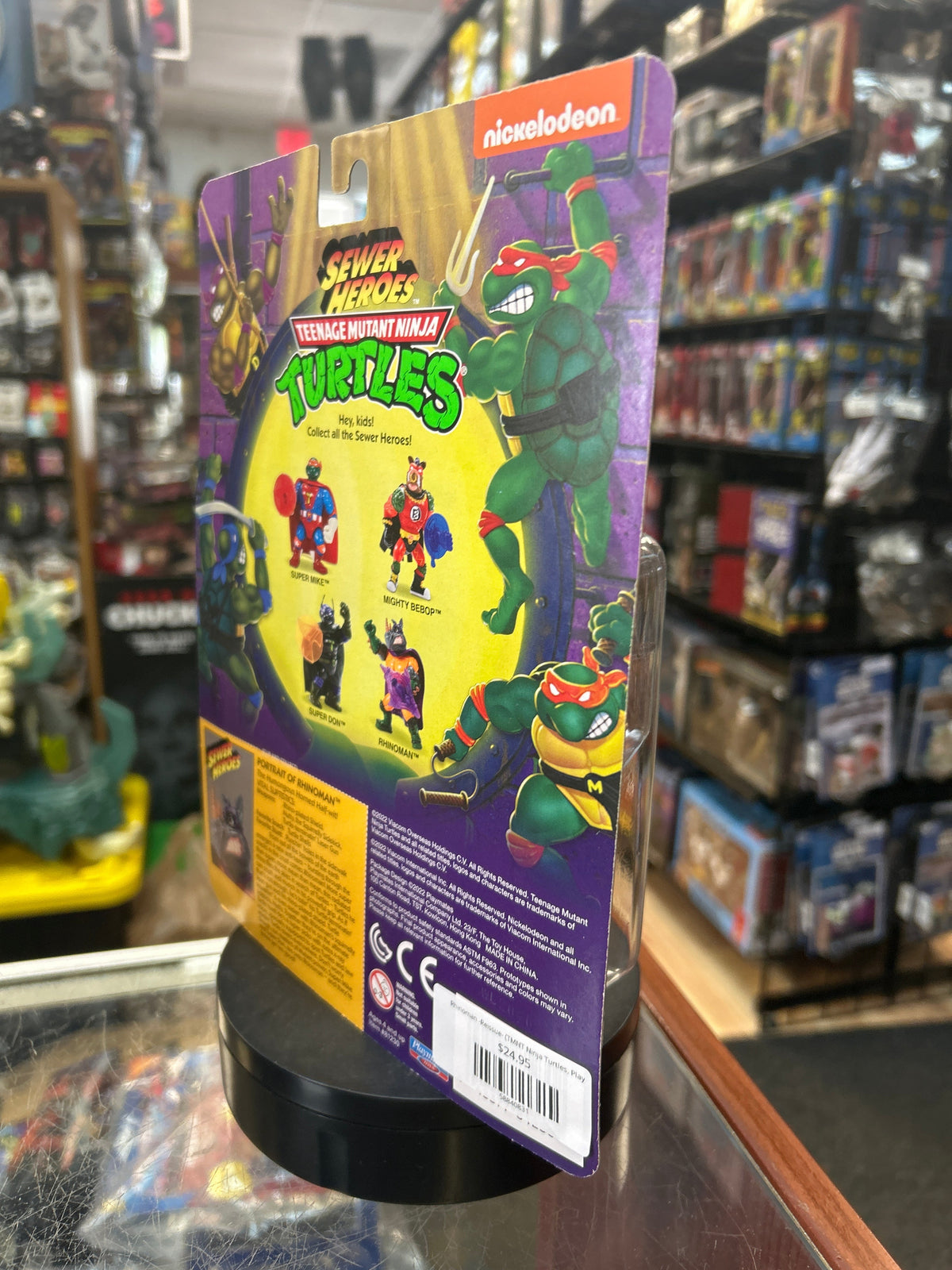 Rhinoman -Reissue- (TMNT Ninja Turtles, Playmates) **SEALED** product image 2, provided for visual reference and product