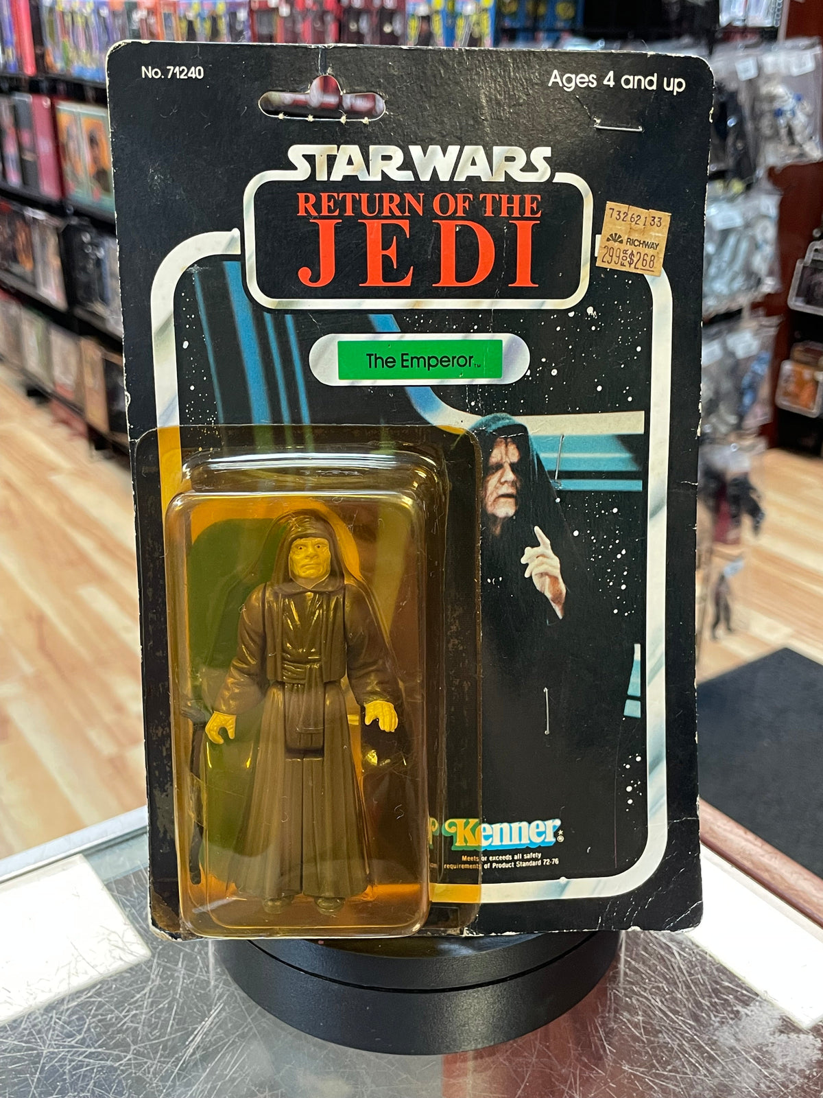 The Emperor ROTJ 9510 (Vintage Star Wars, Kenner) **SEALED** product image 3, provided for visual reference and product