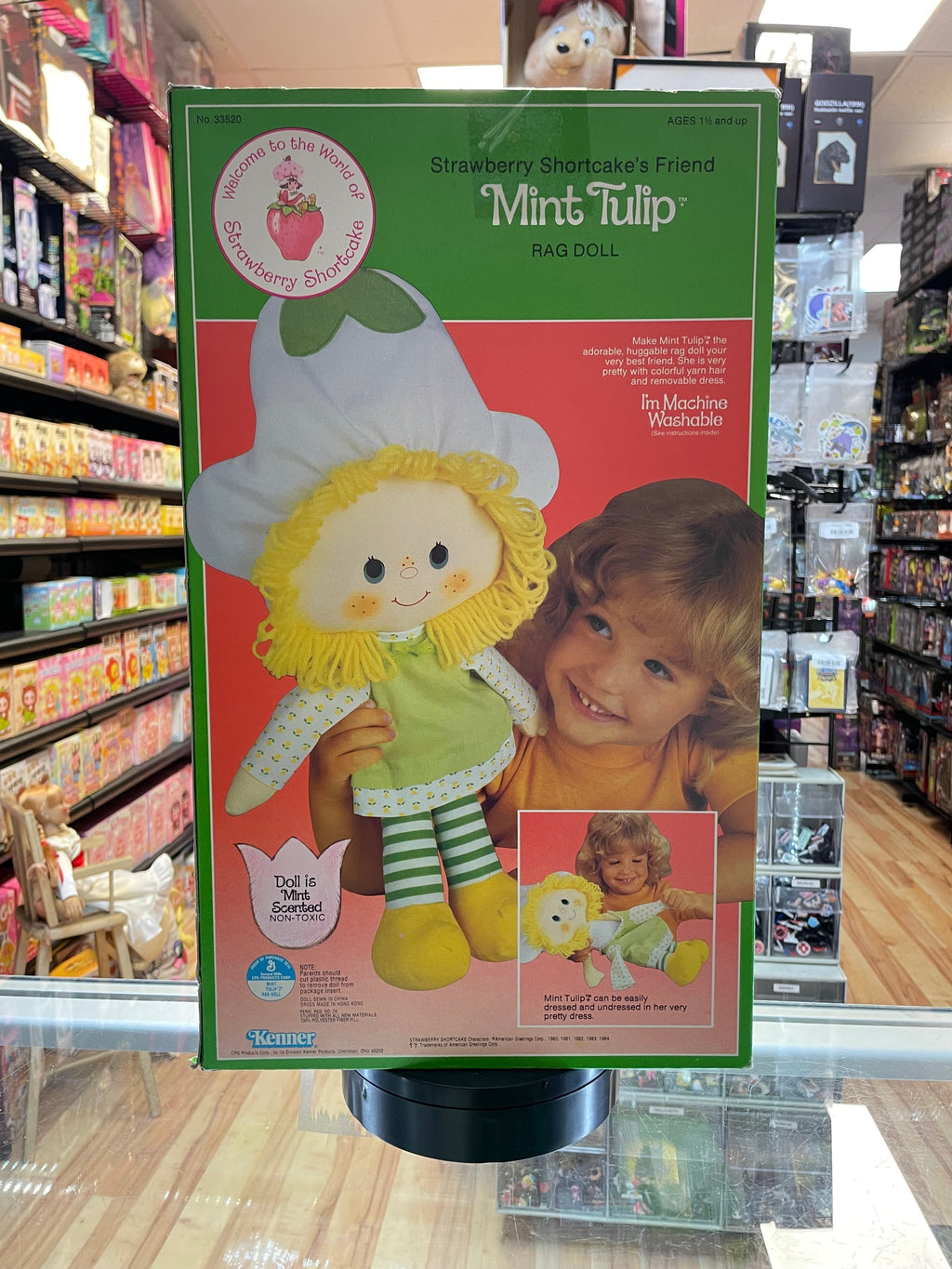 Mint Tulip Rag Doll (Vintage Strawberry Shortcake, Kenner) **SEALED** product image 3, provided for visual reference and