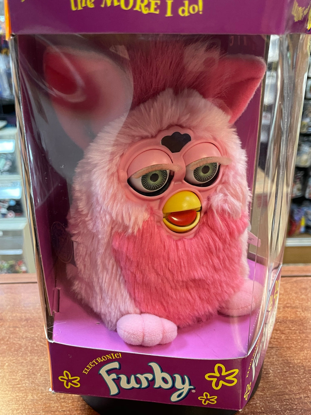 Flamingo Hot Pink Hazel Eyes (Vintage Furby, Tiger Electronics) **NEW** product image 4, provided for visual reference and