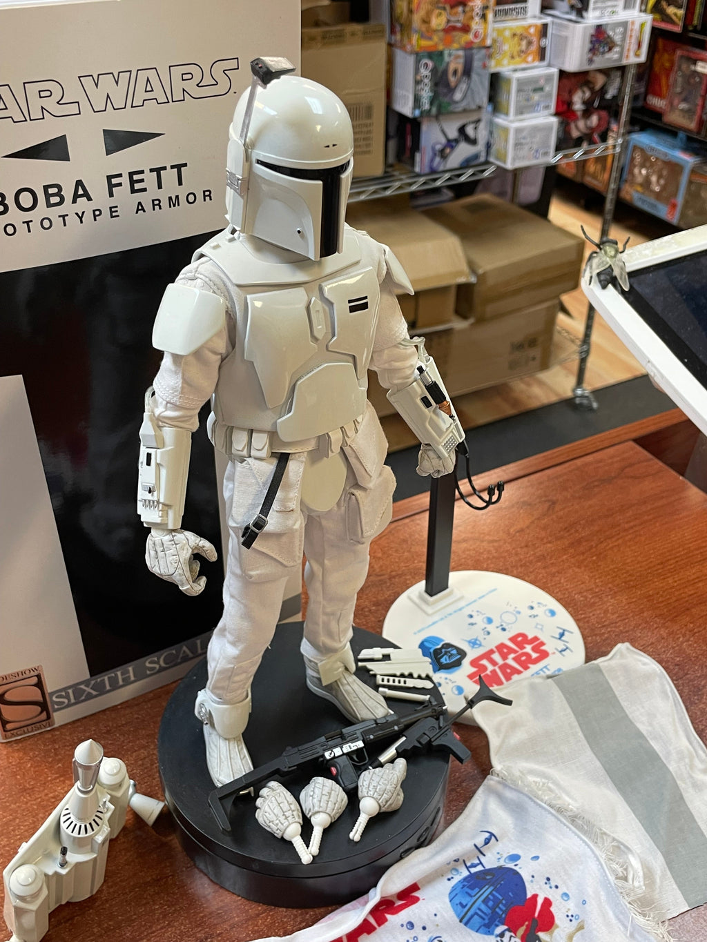 Boba Fett Prototype Armor (Star Wars, Sideshow) COMPLETE product image 3, provided for visual reference and product detail