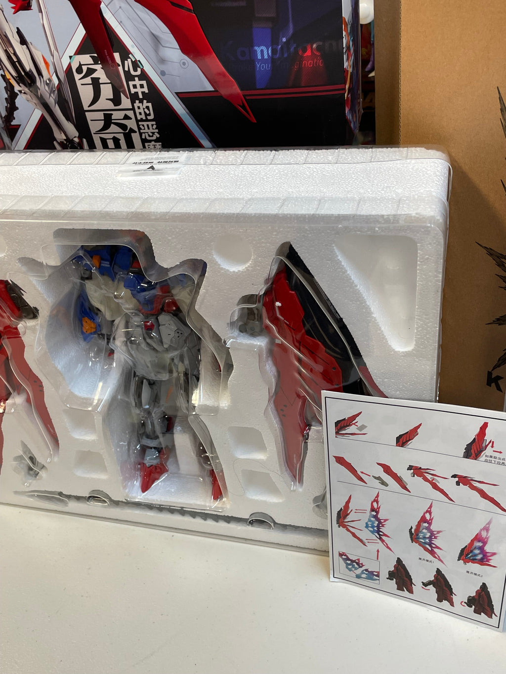 Destiny Gundam X Barbatos Full Metal Frame With Parts Set (Vientiane Toys 1/72 Kamaitachi) NEW/OPEN BOX product image 5,