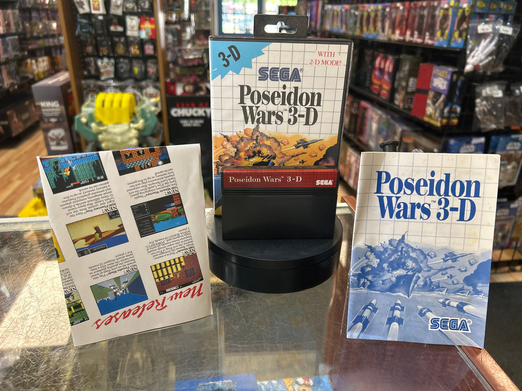 Poseidon Wars 3D 0825 (SEGA Master System SMS, Video Games) **COMPLETE** product image 1, provided for visual reference and