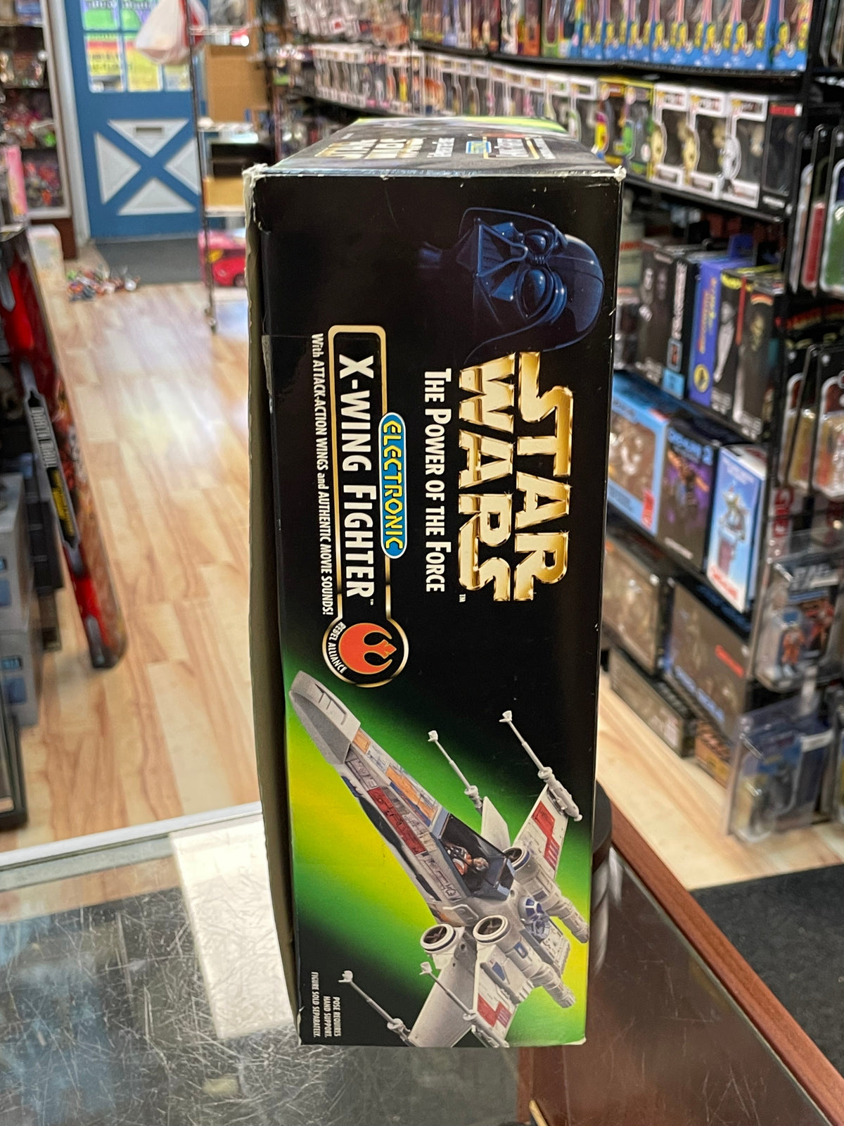 Electronic X- Wing Fighter (Vintage Star Wars POTF, Kenner) OPEN BOX product image 4, provided for visual reference and