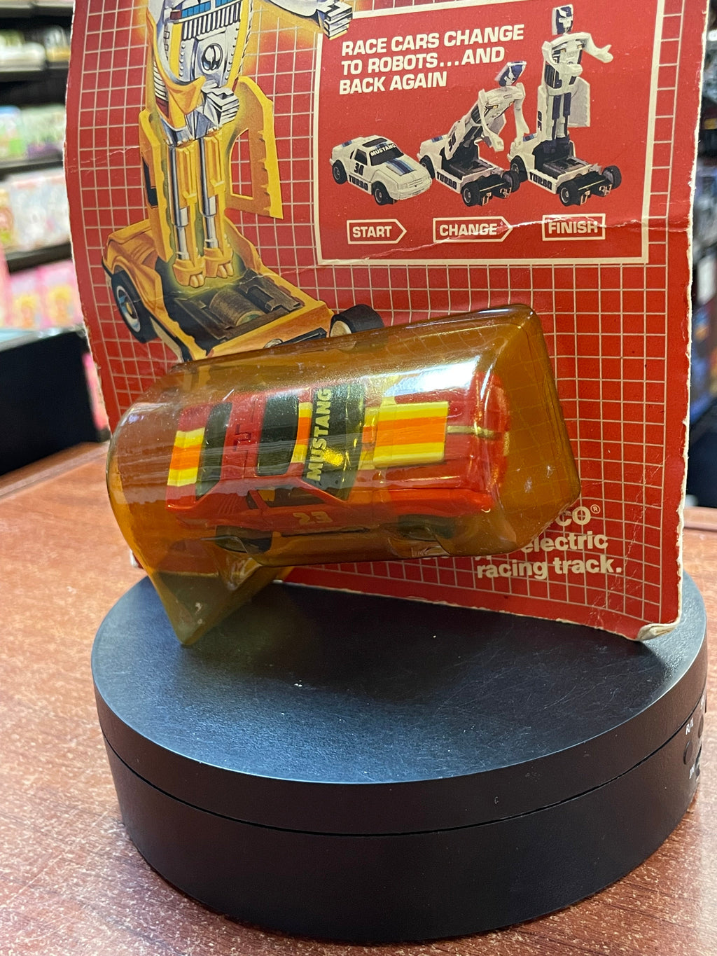 Transformers Decepticon Mustang Turbo (Vintage Slot Car, TYCO) SEALED product image 3, provided for visual reference and