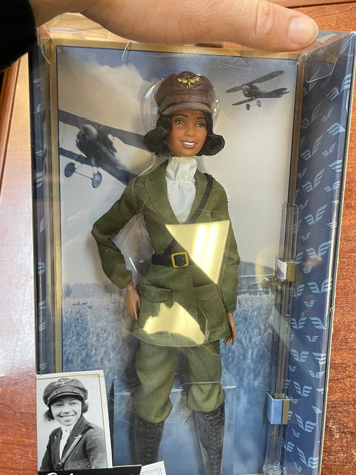 Inspiring Bessie Coleman HJX37 (Vintage Barbie, Mattel) SEALED product image 11, provided for visual reference and product