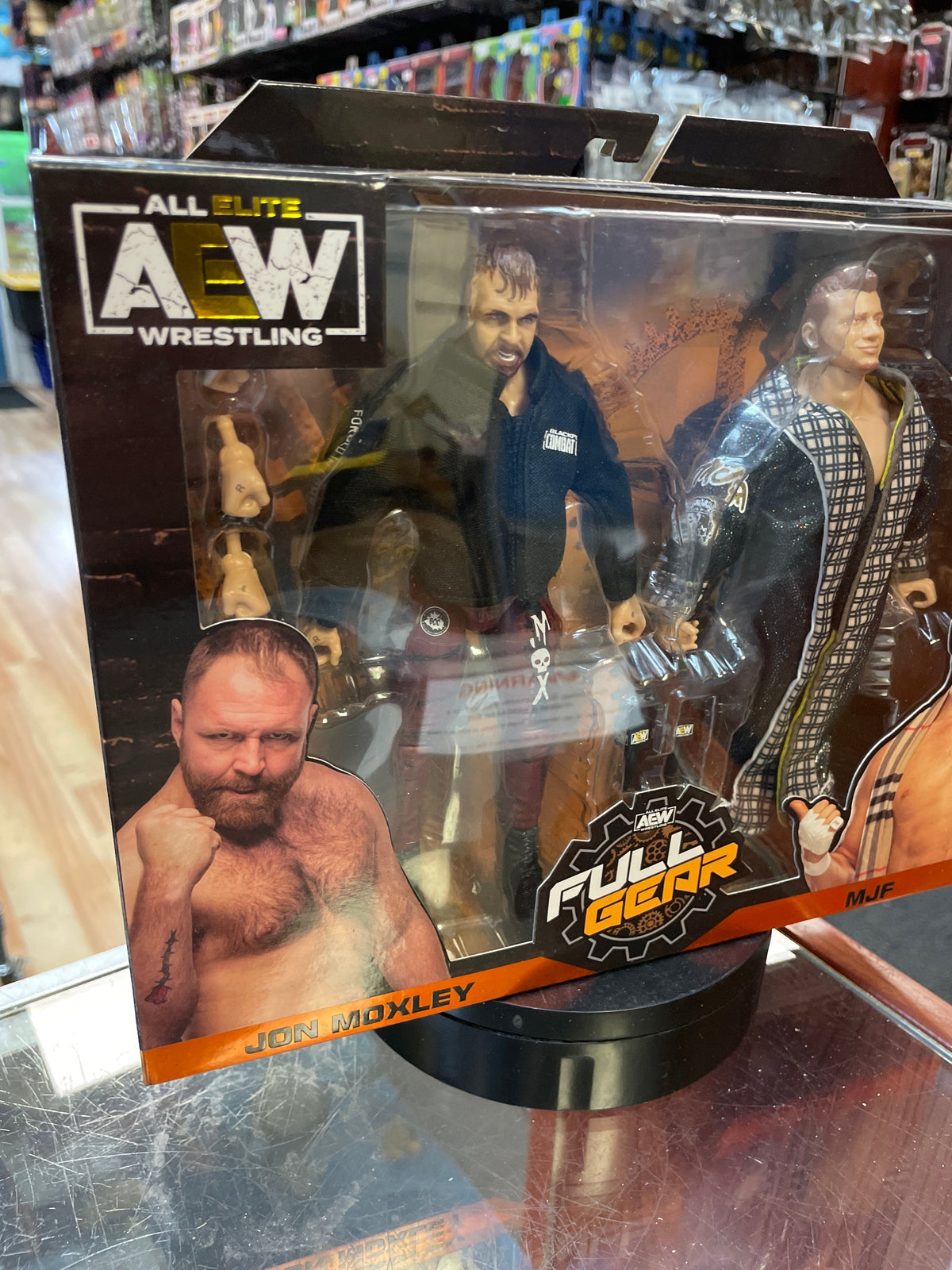 Full Gear: Jon Moxley & MJF (AEW Unmatched Collection, Jazwares) SEALED product image 2, provided for visual reference and