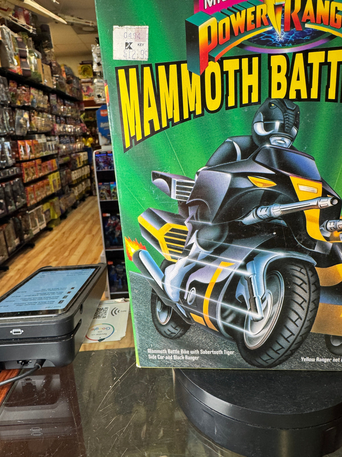 Mammoth Battle Bike (Vintage MMPR Power Rangers, Bandai) SEALED product image 5, provided for visual reference and product