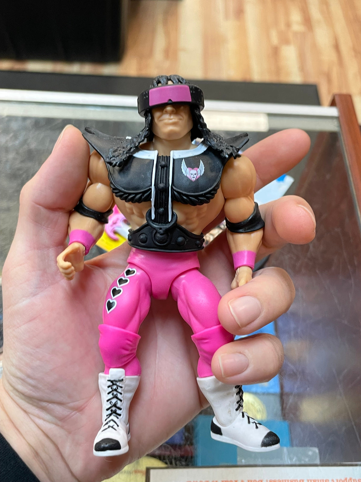 Bret Hart as TriKlops (WWE MOTU, Mattel) **COMPLETE** product image 5, provided for visual reference and product detail