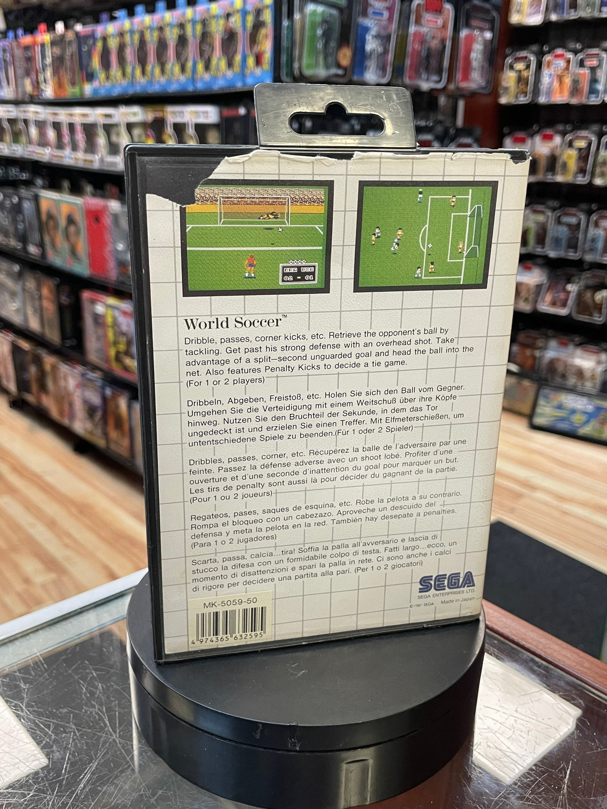 World Soccer (SEGA Master System SMS, Video Games) **COMPLETE** product image 4, provided for visual reference and product