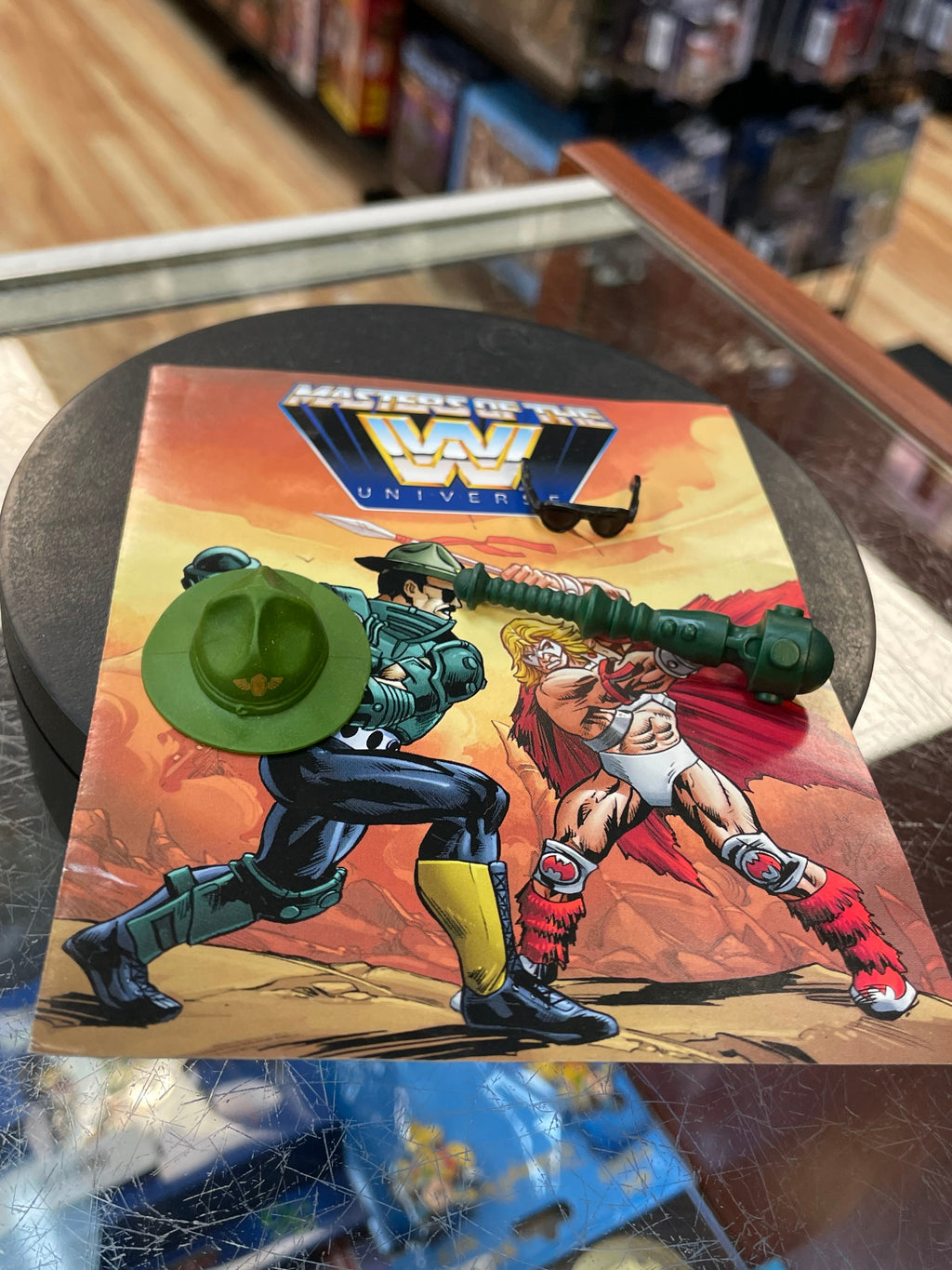 Sgt Slaughter as Man at Arms (WWE MOTU, Mattel) **COMPLETE** product image 9, provided for visual reference and product