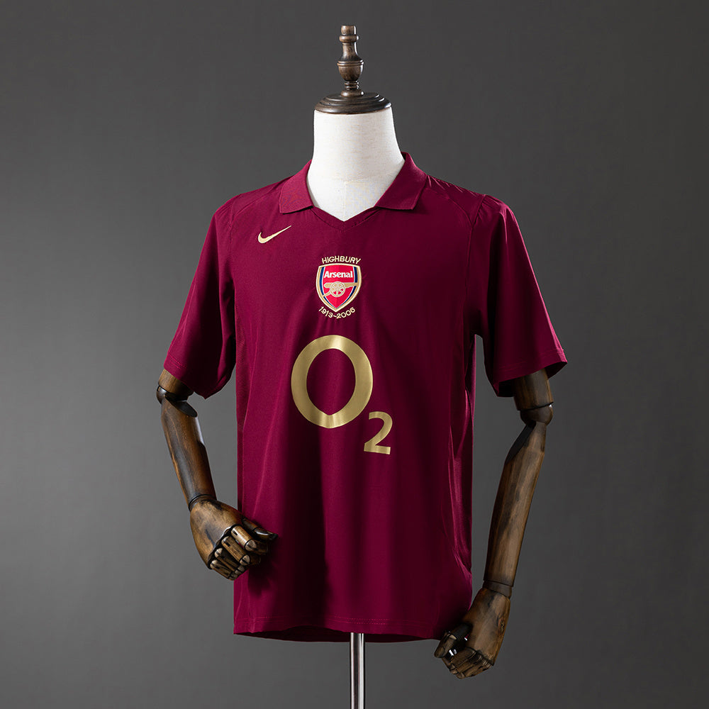 Arsenal Jersey 2005/06 Home Retro Football Kit product image 1