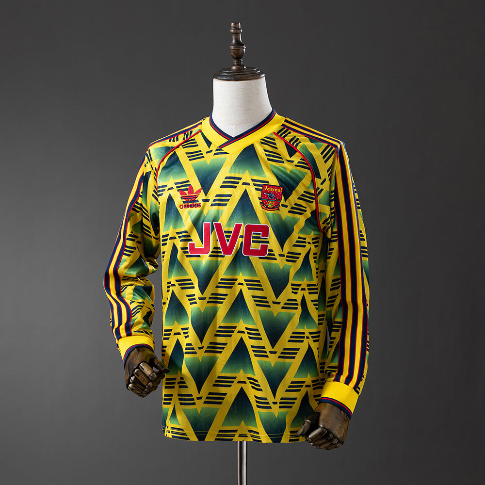 Arsenal Jersey 1991-93 Away Retro Football Kit Long Sleeves product image 1