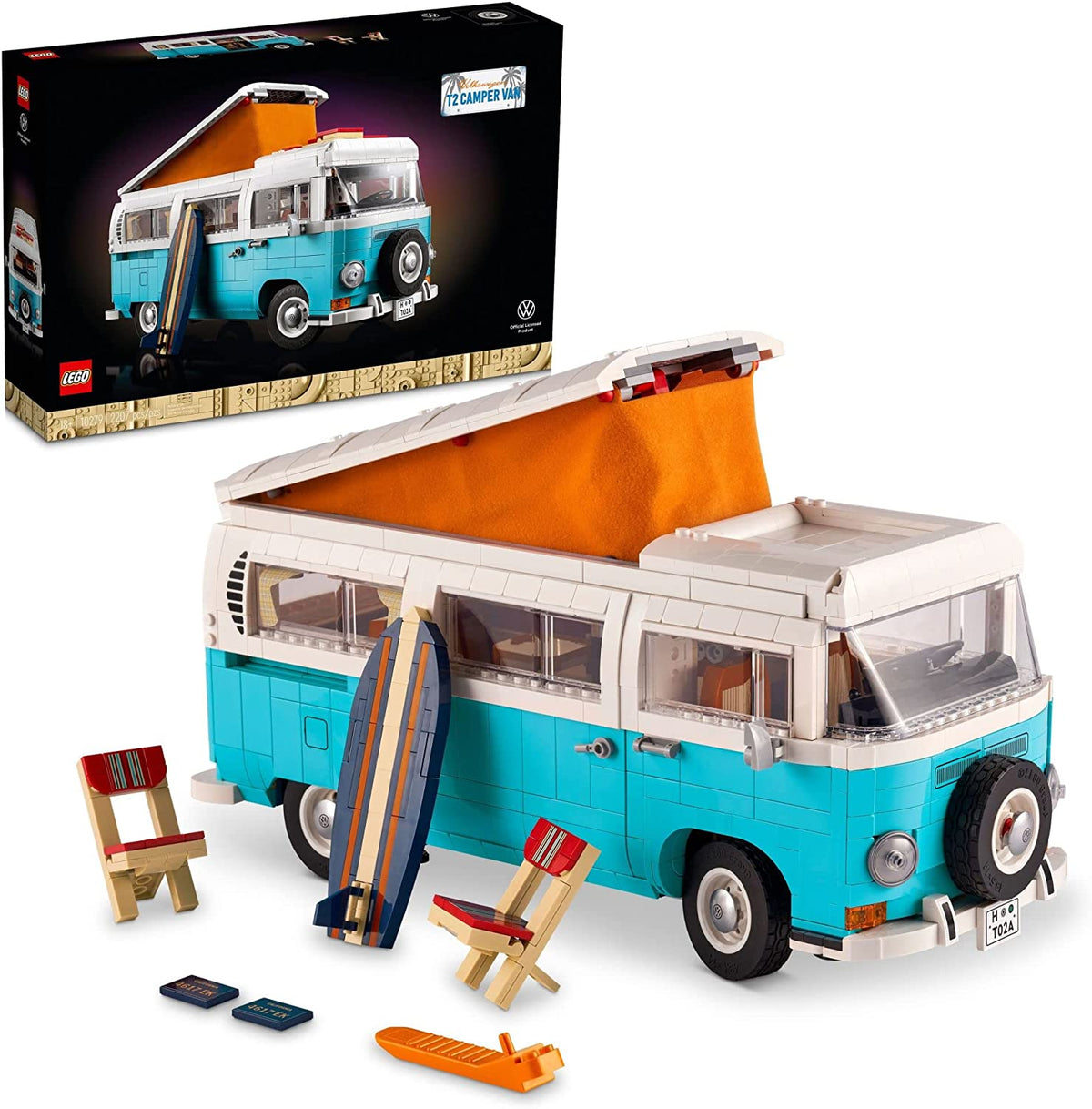 10279 Volkswagen T2 Camper Van (Retired) (Certified Complete) product image 1, provided for visual reference and product