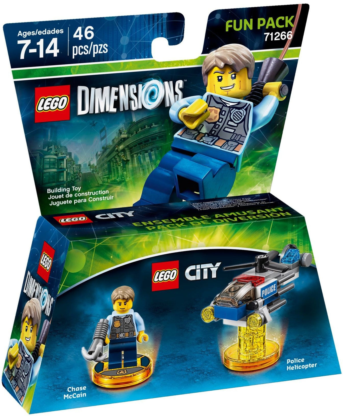 71266 LEGO Dimensions: Chase McCain Fun Pack (Retired) (New Sealed) product image 2, provided for visual reference and