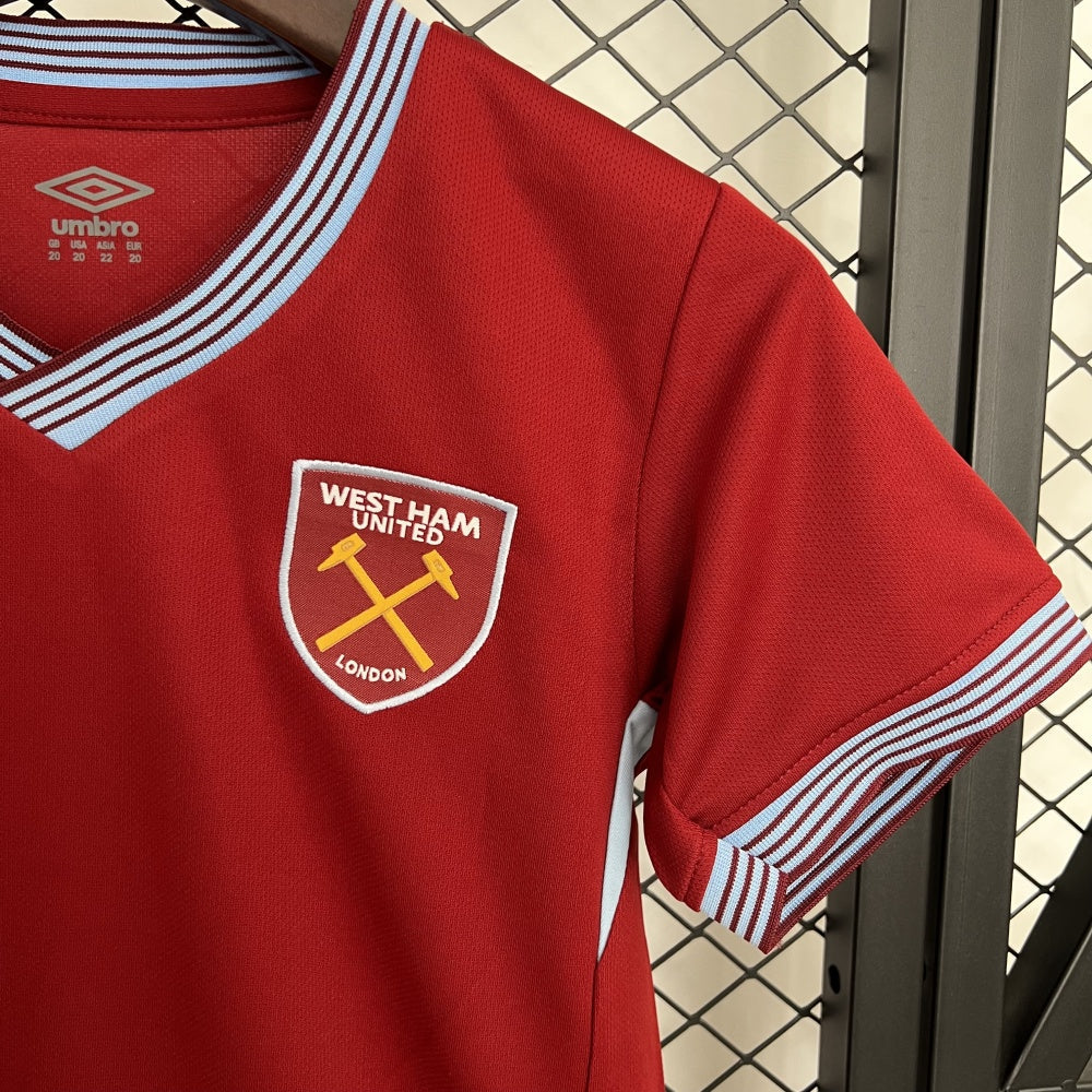 Kids West Ham United Jersey 25/26 Home Football Kit Soccer product image 2