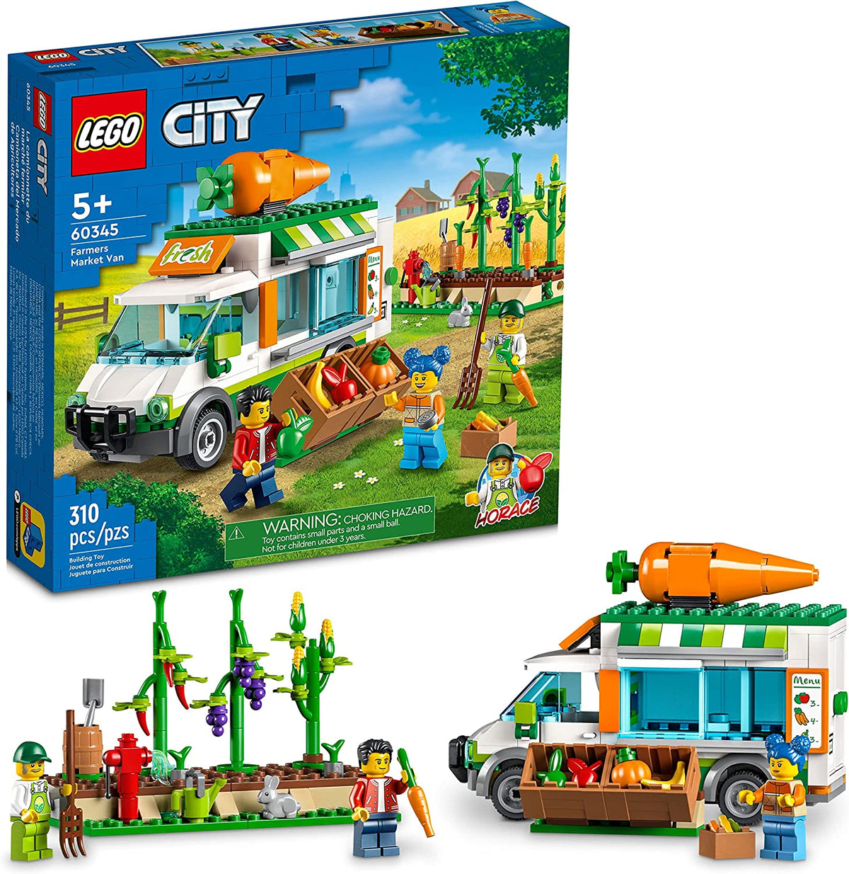 60345 LEGO City: Farmers Market Van (Retired) (New Sealed) product image 1, provided for visual reference and product detail