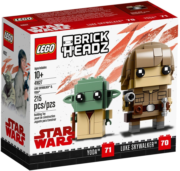41627 Brickheadz Luke Skywalker and Yoda (Retired) (New Sealed) product image 1, provided for visual reference and product