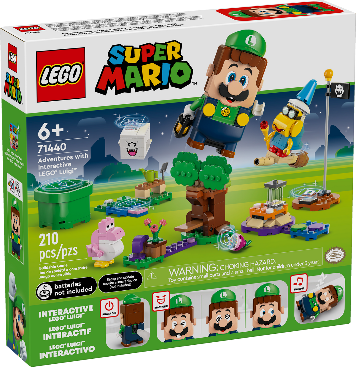 71440 LEGO Super Mario: Adventures with Interactive LEGO Luigi product image 3, provided for visual reference and product