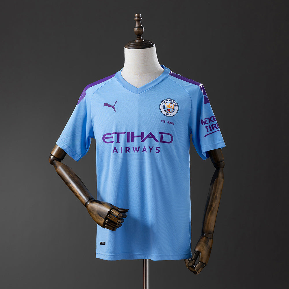 Manchester City Jersey 2019-20 Home Retro Football Kit product image 1