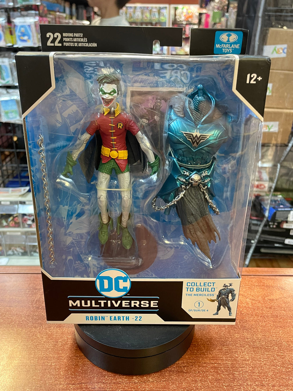 Robin Earth-22 BAF Merciless (DC Multiverse, McFarlane) SEALED product image 1, provided for visual reference and product